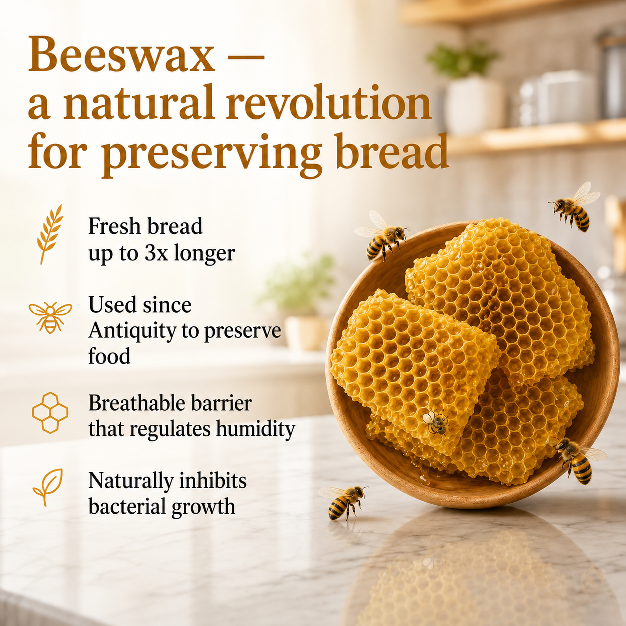 Premium 100% Cotton & Beeswax Bread Bags